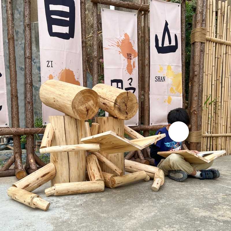 정원 인테리어 원목 허수아비 장식 야외 조형 소품 A형 인형(높이 65cm) - 상세 이미지 4