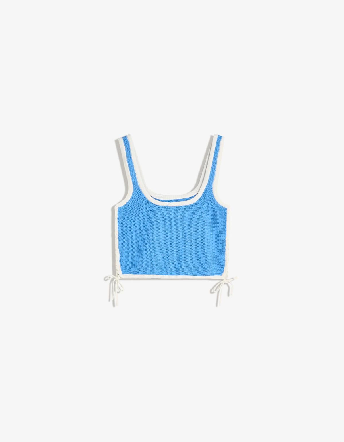 버쉬카 스포츠 WNBA 크롭 스트랩 민소매 탑 8746/686 BLUE - 상세 이미지 5