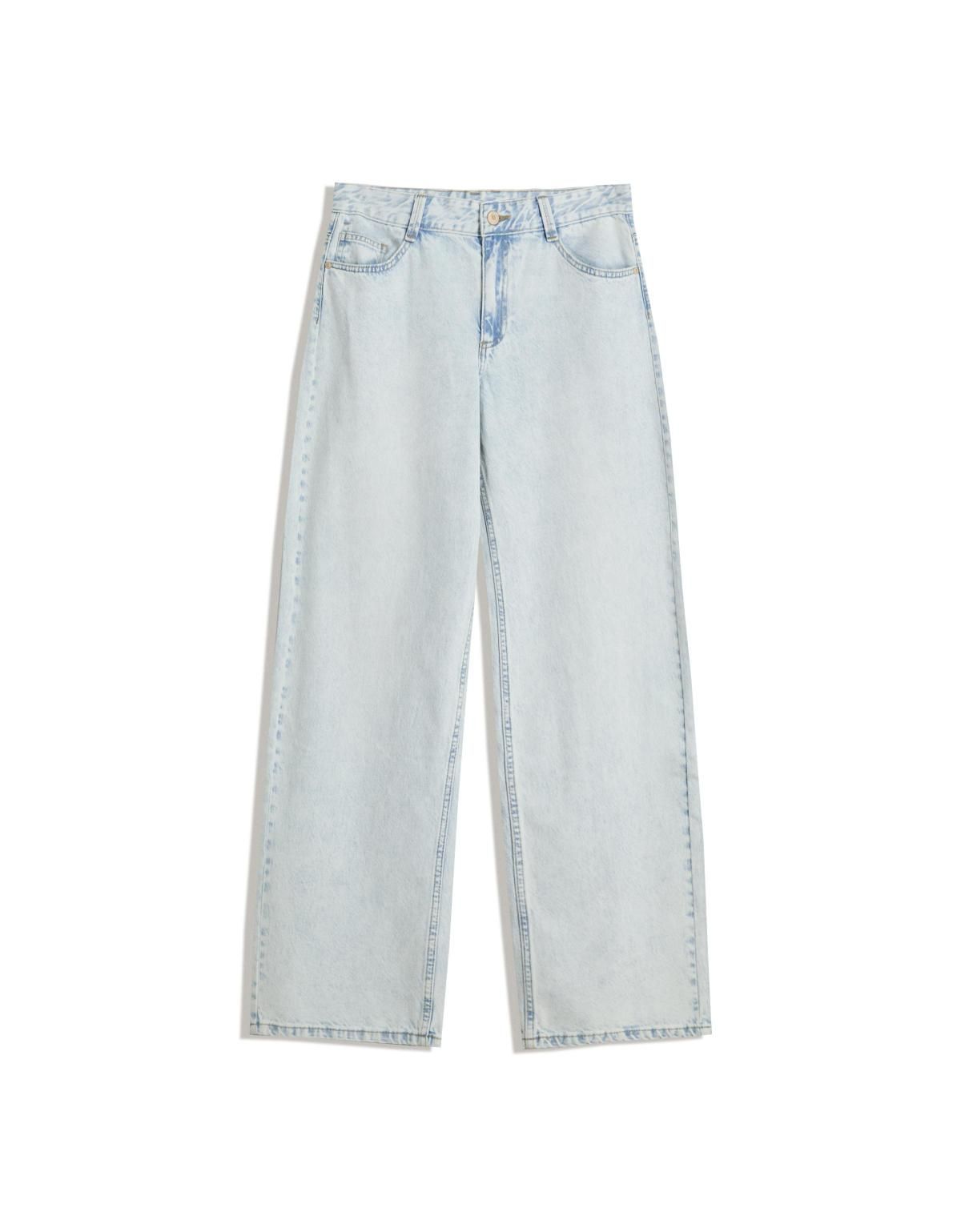 버쉬카 연청 와이드핏 배기 데님 팬츠 5024/074 LIGHT BLUE - 상품 이미지