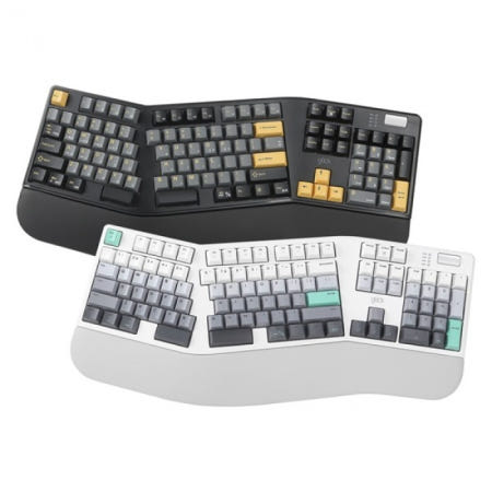 지클릭커 OFFICEPRO EK600 무선 기계식 네온 화이트 (보글보글) 37g