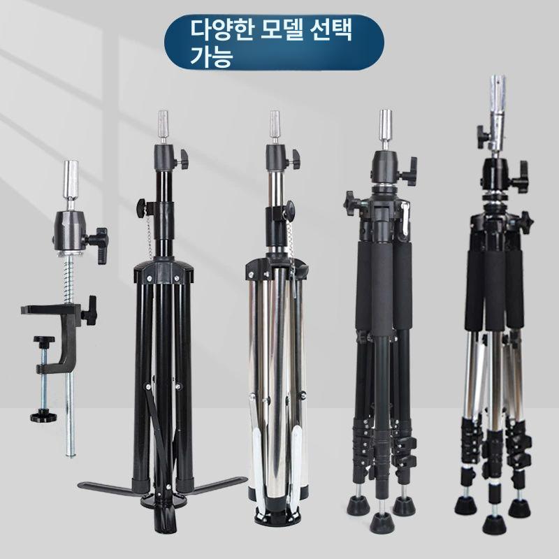 미용 삼각대 스탠 헤어 교육 브래킷 이용사 파마 거치대 M2x 블랙 발판 스탠드 - 상세 이미지 3