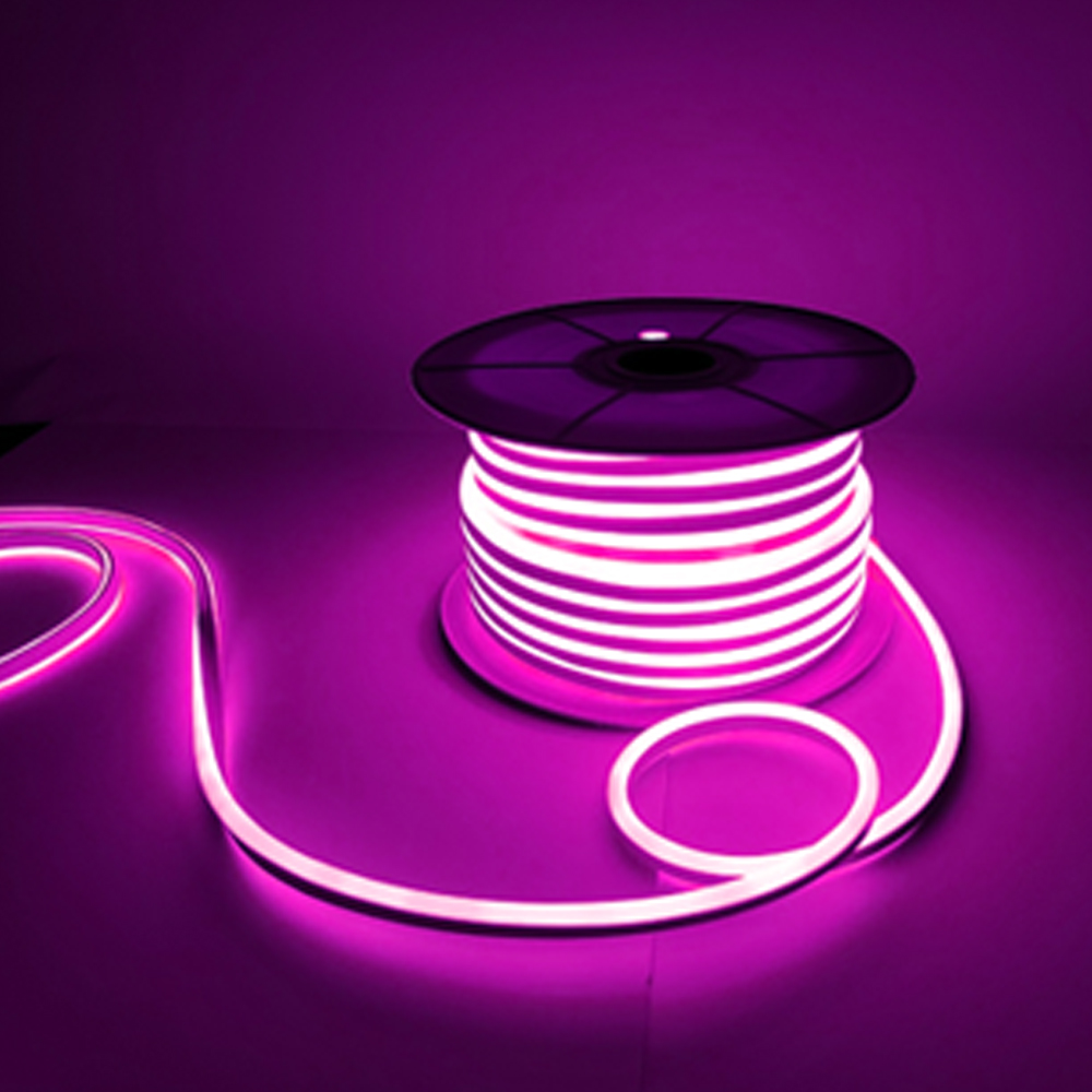 선세이브 LED 네온플렉스 10m AC 220V 전원포함 논네온 줄조명 핑크
