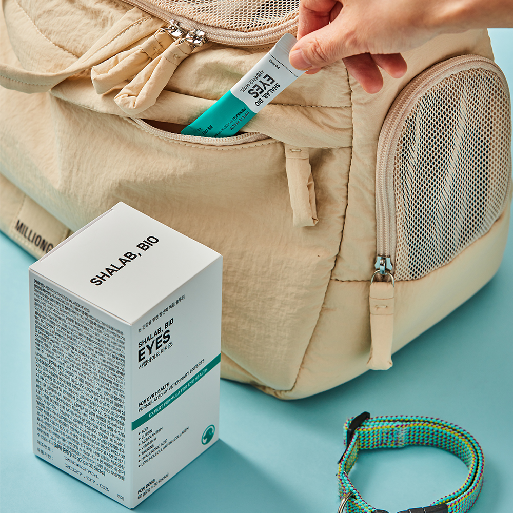 [서울대 수의학 교수 포뮬러] 샤랩바이오 강아지 눈 영양제 아이즈 눈물자국 눈꼽 냄새 항산화 루테인 30포, 1개 - 상세 이미지 5