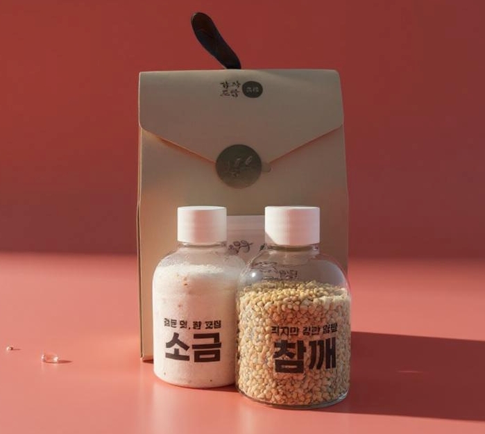 [출시기념이벤트] 감사로담 깨소금 답례품 결혼 돌 회사 승진 조문 장례 고희 단체 퇴직 - 상세 이미지 3