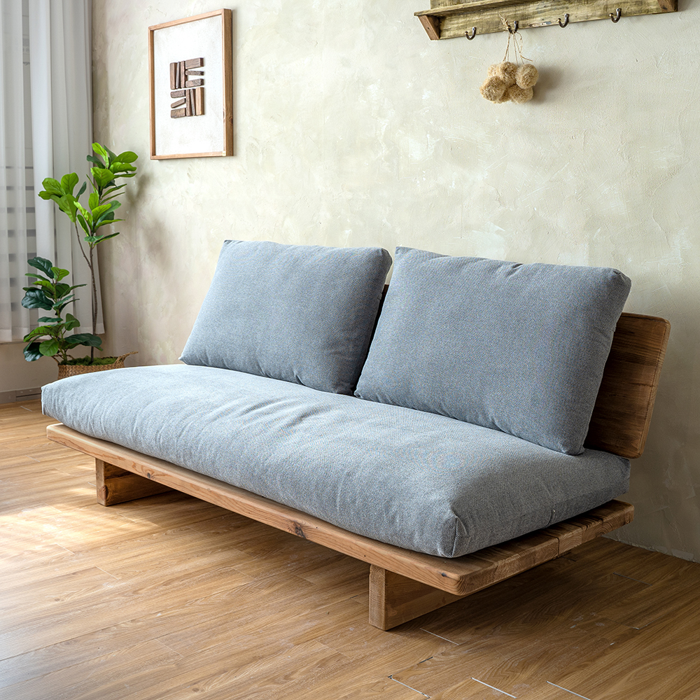 키아 고재 원목 패브릭 소파 3인용 1인용