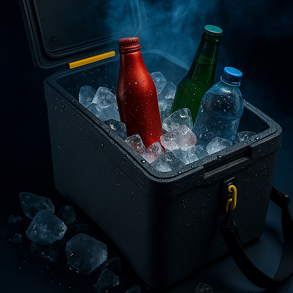 콕시클 X 포도박스 미니 커뮤터 캠핑 17oz 세트 아이스박스 24L 초경량 밀폐 텀블러 네트 이미지 6