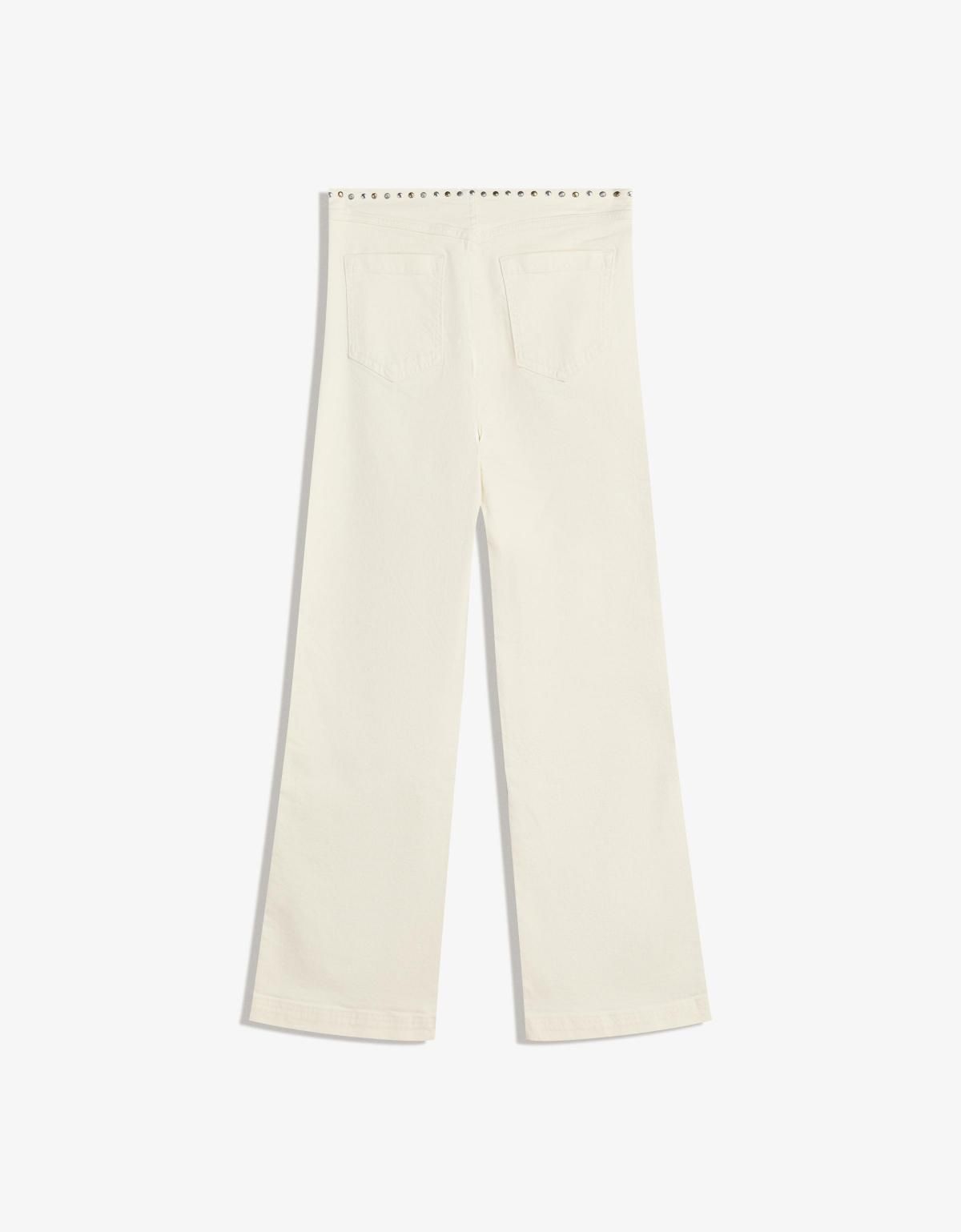 버쉬카 스터드 웨이스트 테크니컬 와이드 팬츠 5102/335 OFF WHITE - 상세 이미지 5