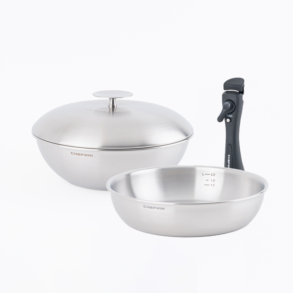 쉐프윈 316 통5중 드림핸즈 에디션 26cm 빅패키지 후라이팬 세트