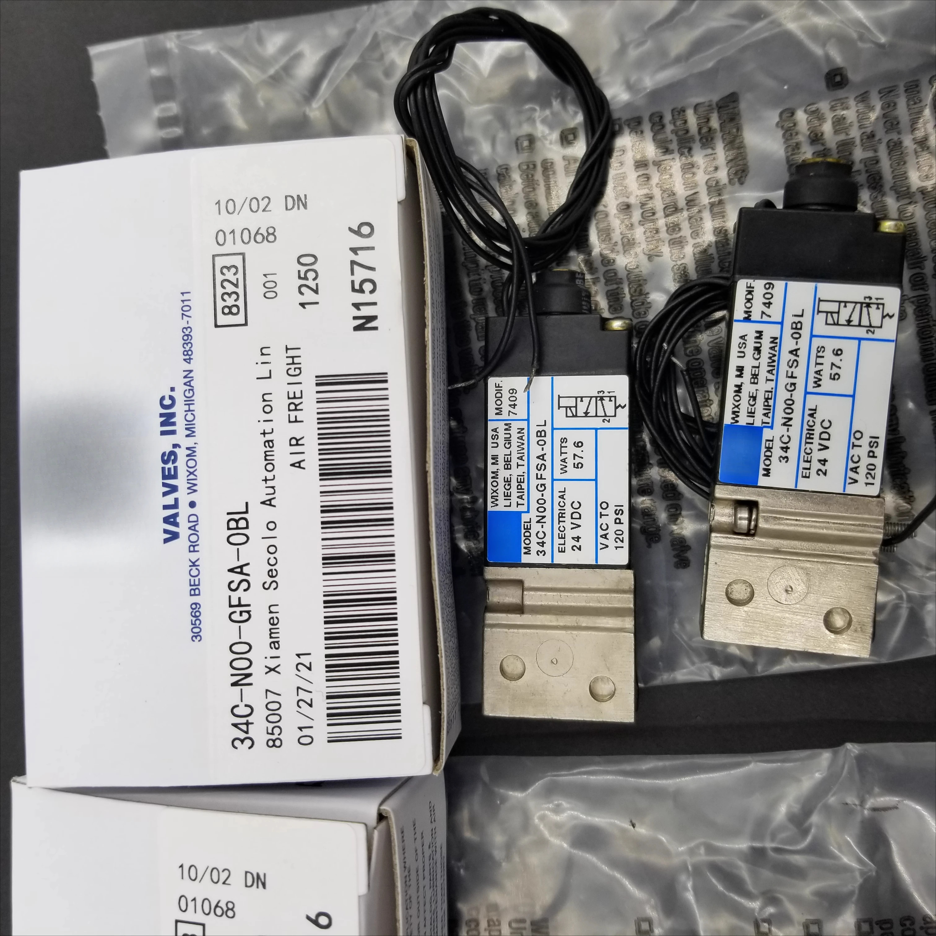 고주파 솔레노이드 밸브 34 C/34B-N00-GDFA/GFSA/GFEA/GEMC-0BL/1KA/1GA