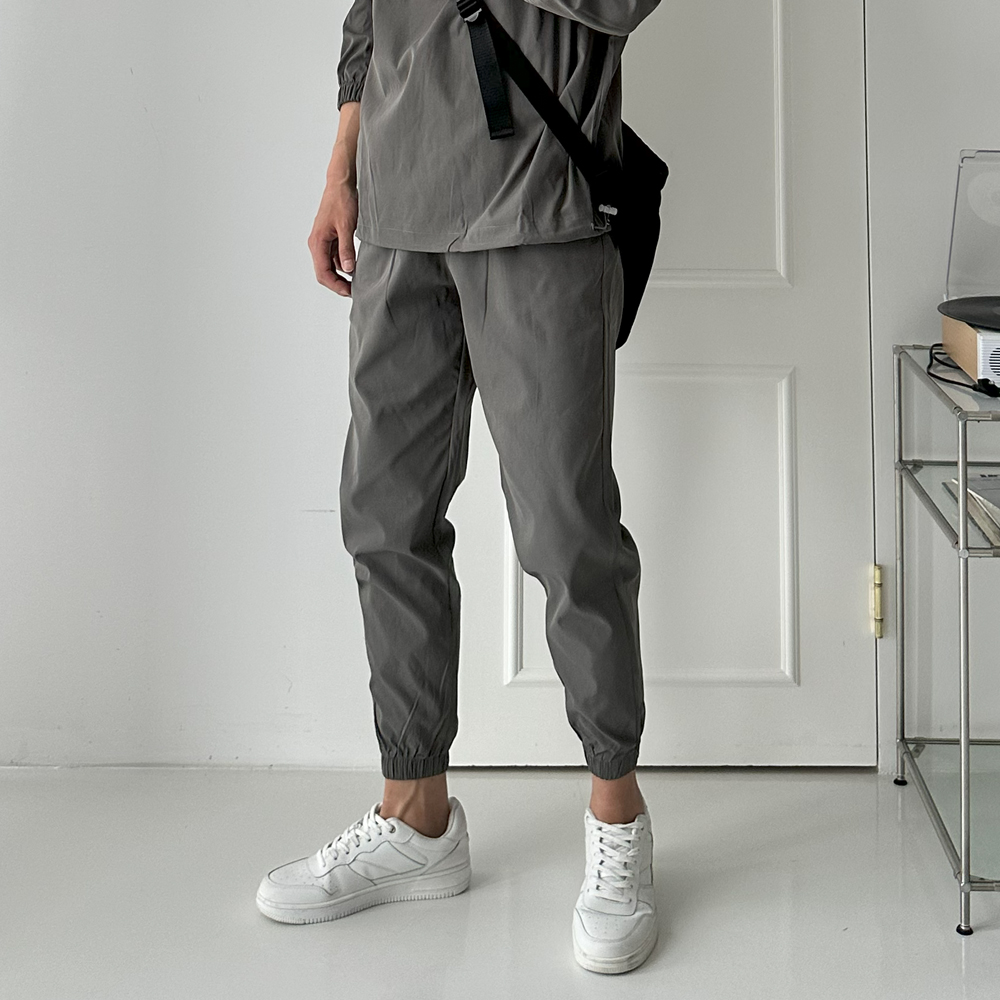 남자 조거팬츠 고무줄 밴딩 트레이닝 팬츠 남자 바지 - 상품 이미지