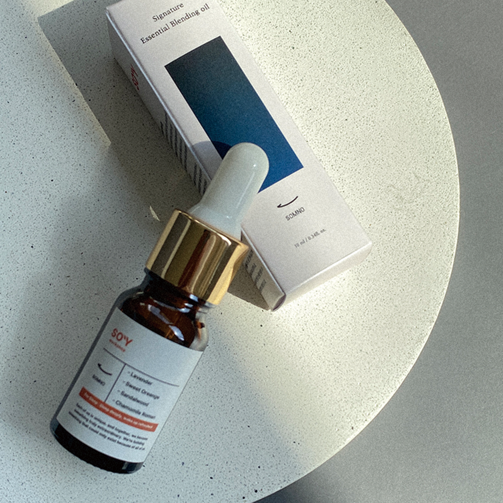 소이워크샵 천연 에센셜오일 아로마 블랜딩 숙면 스트레스 긴장 솜노, 10ml, 1개