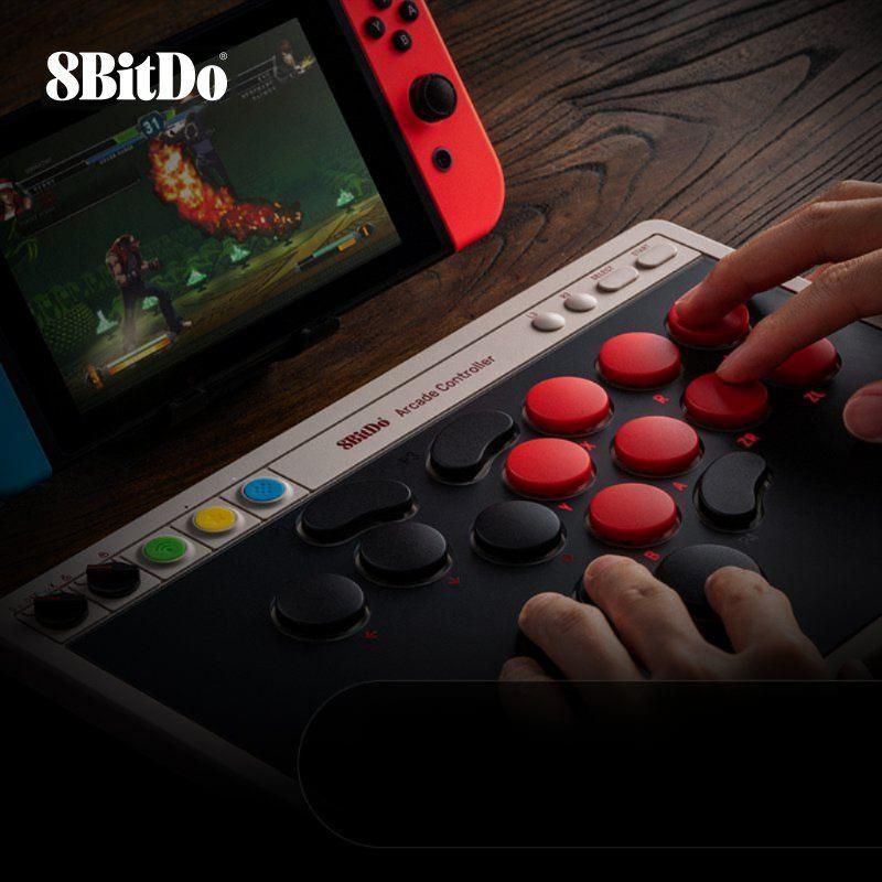 8BitDo 아케이드 컨트롤러 히트박스 스위치2 PC 무선 Xbox 시리즈 공식인증 철권 스트리트파이터 전용 레트로 버젼 복고풍 스위치/PC - 상세 이미지 3