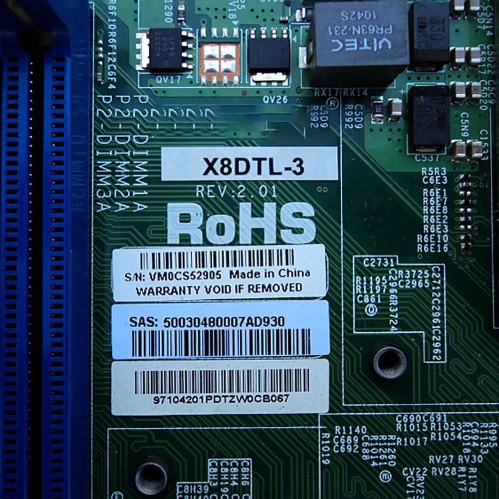 Supermicro X8DTL-3서버 마더보드 DDR3 SATA2 PCI-E 2.0 Xeon 프로세서 5600/5500 시리즈