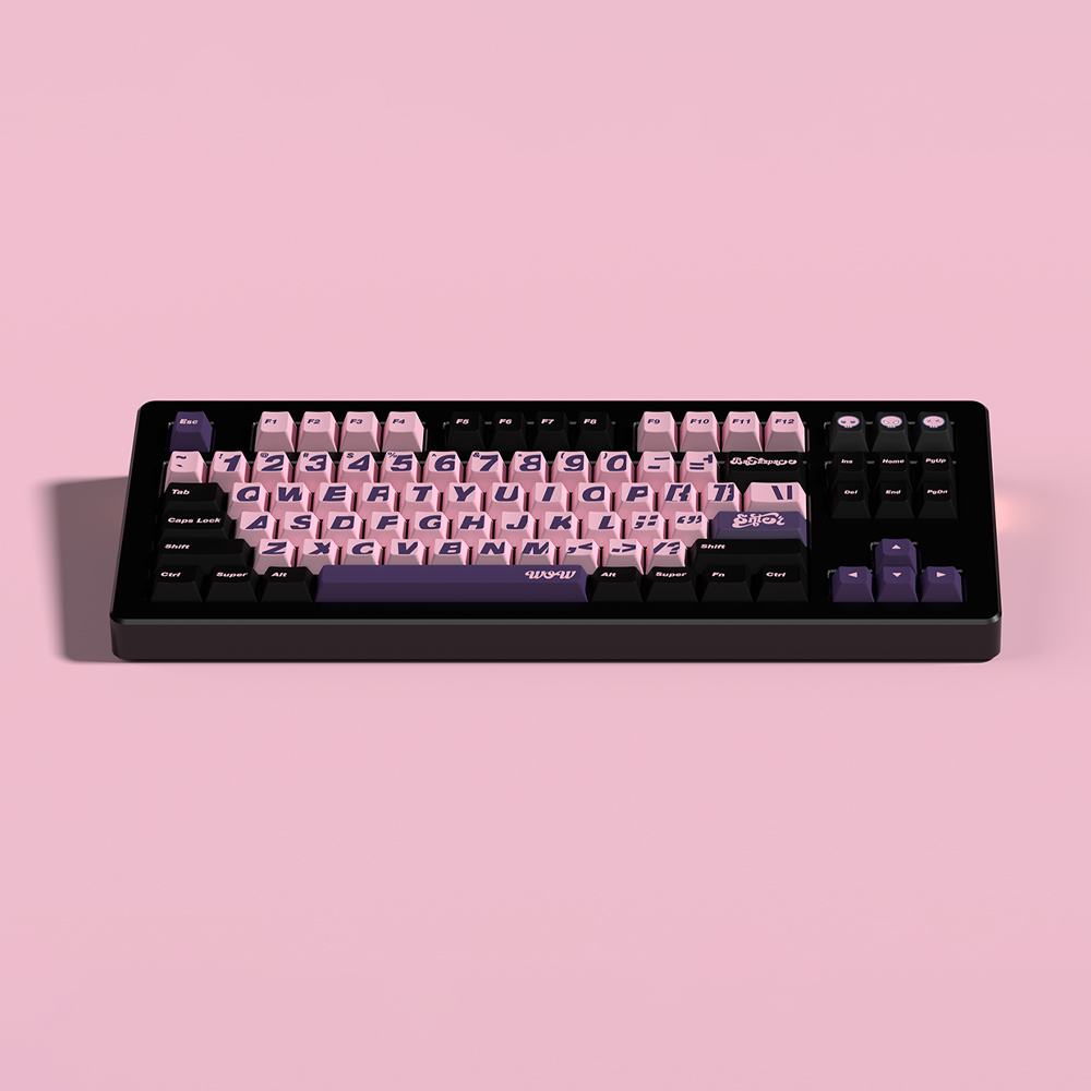 Soulcat PBT 귀여운 예쁜 기계식키보드 체리 키캡 WOW 이미지 6