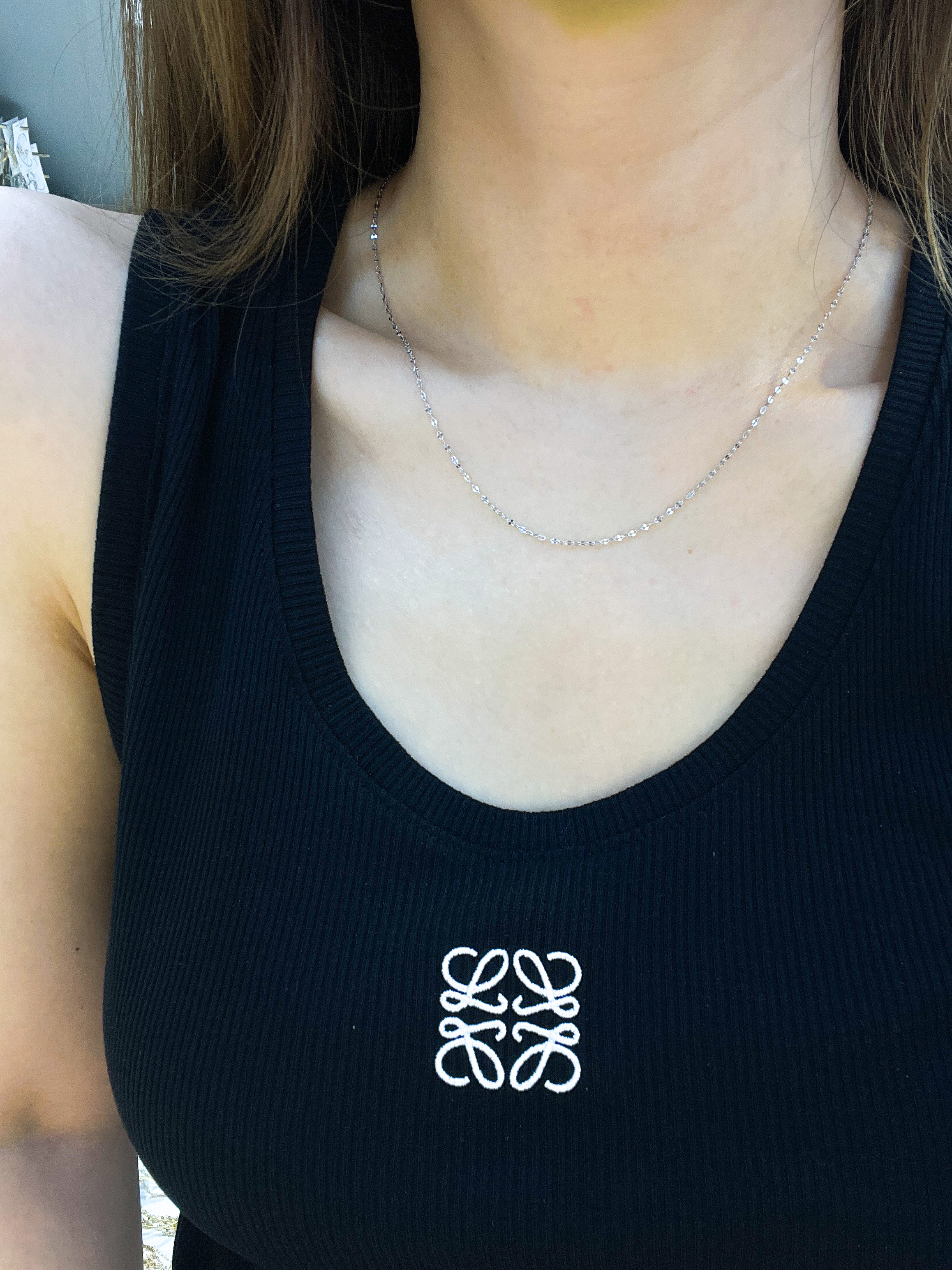 지티 컷팅 체인 목걸이 여성 선물 - 상세 이미지 5
