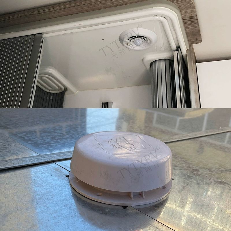 카라반 원형 환풍기 배기 버섯머리 온냉수전  버섯머리+12V 정숙 팬 0100032 - 상세 이미지 5
