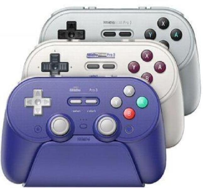 8bitdo 레트로 PRO3 TMR 홀트리거 블루투스 게임패드 PC/스위치/안드로이드/IOS 클래식 컬러 - 상품 이미지
