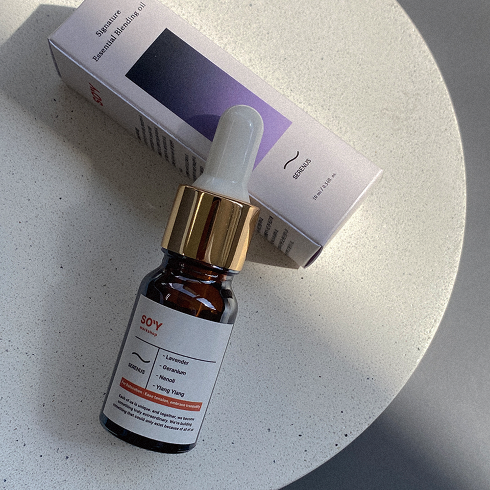 소이워크샵 천연 에센셜오일 아로마 블랜딩 숙면 스트레스 긴장 세레누스, 10ml, 1개