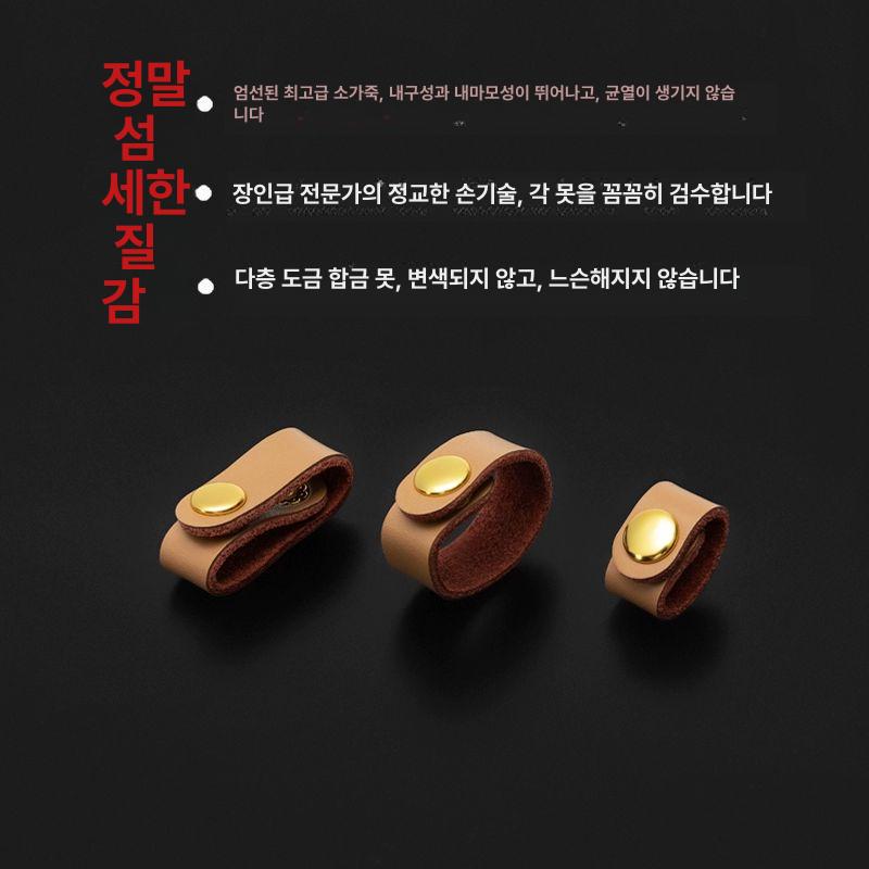가방끈조절 클립 스트랩 고리 고정 버클 부자재 허니색 진피 고정버클 6.2CM 2개입 - 상세 이미지 3
