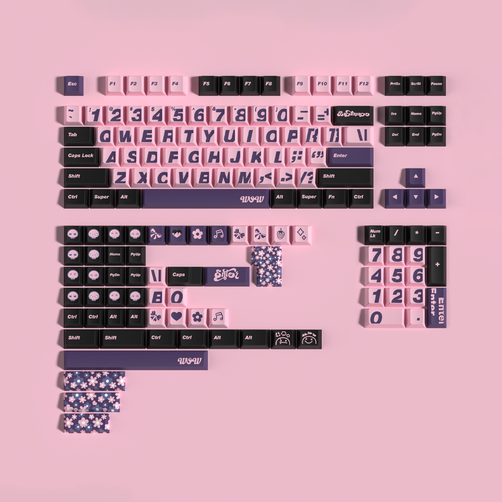 Soulcat PBT 귀여운 예쁜 기계식키보드 체리 키캡 WOW - 상세 이미지 3