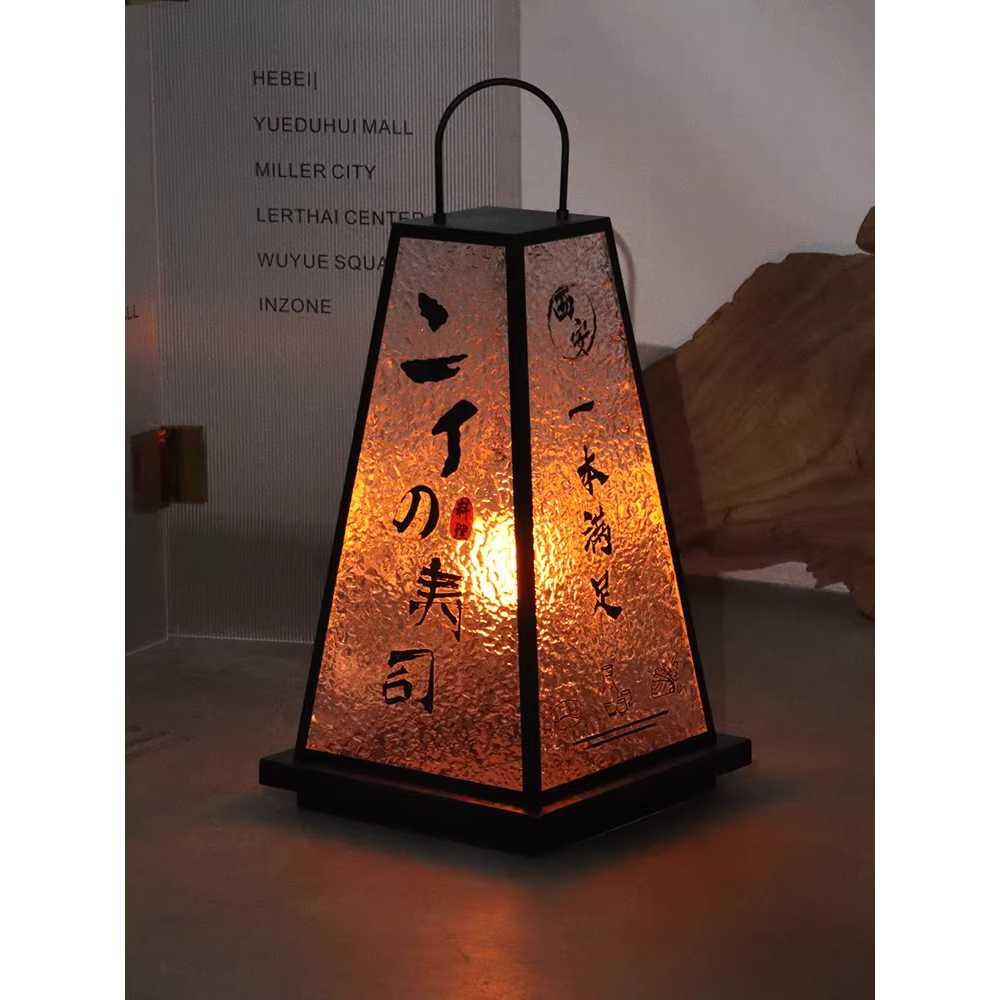 이자카야 입간판 일본 감성 LED 조명 복고풍 광고 59x35x15cm - 상세 이미지 3