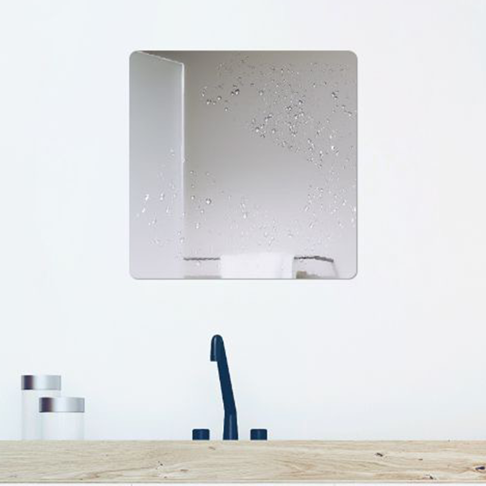 손할매 아크릴 강력 부착 벽거울 사각형, 300x300mm