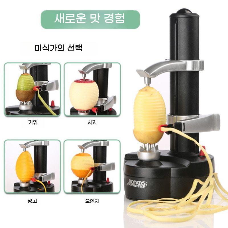 자동 사과 커터기 절단기 필링기 필러 과일 커팅기 감자 슬라이서 깍기 기계 깎는 회전 - 상세 이미지 4