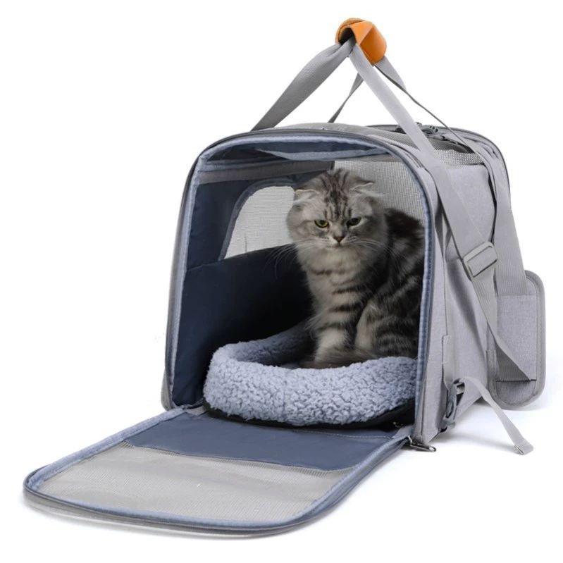 여름카시트 강아지 뒷자리 펫시트 메쉬 자동차 애완 그레이 45cmx35cmx33cm - 상품 이미지