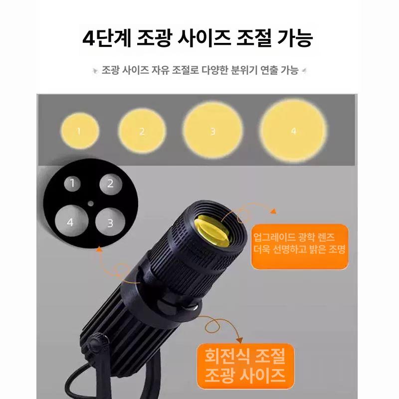 다운라이트 갤러리 미술관 매입등 천장 스팟조명 액자 12V 접전형 천장형 3W 화이트 - 상세 이미지 4