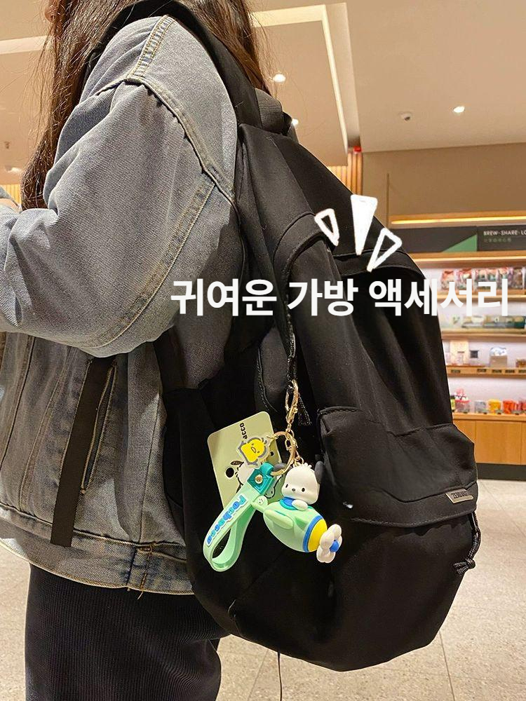 산리오 키링 열쇠고리 차량 키홀더 키 체인 펜던트 자동차 헬로키티 포차코 쿠로미 마이멜로디 - 상세 이미지 2