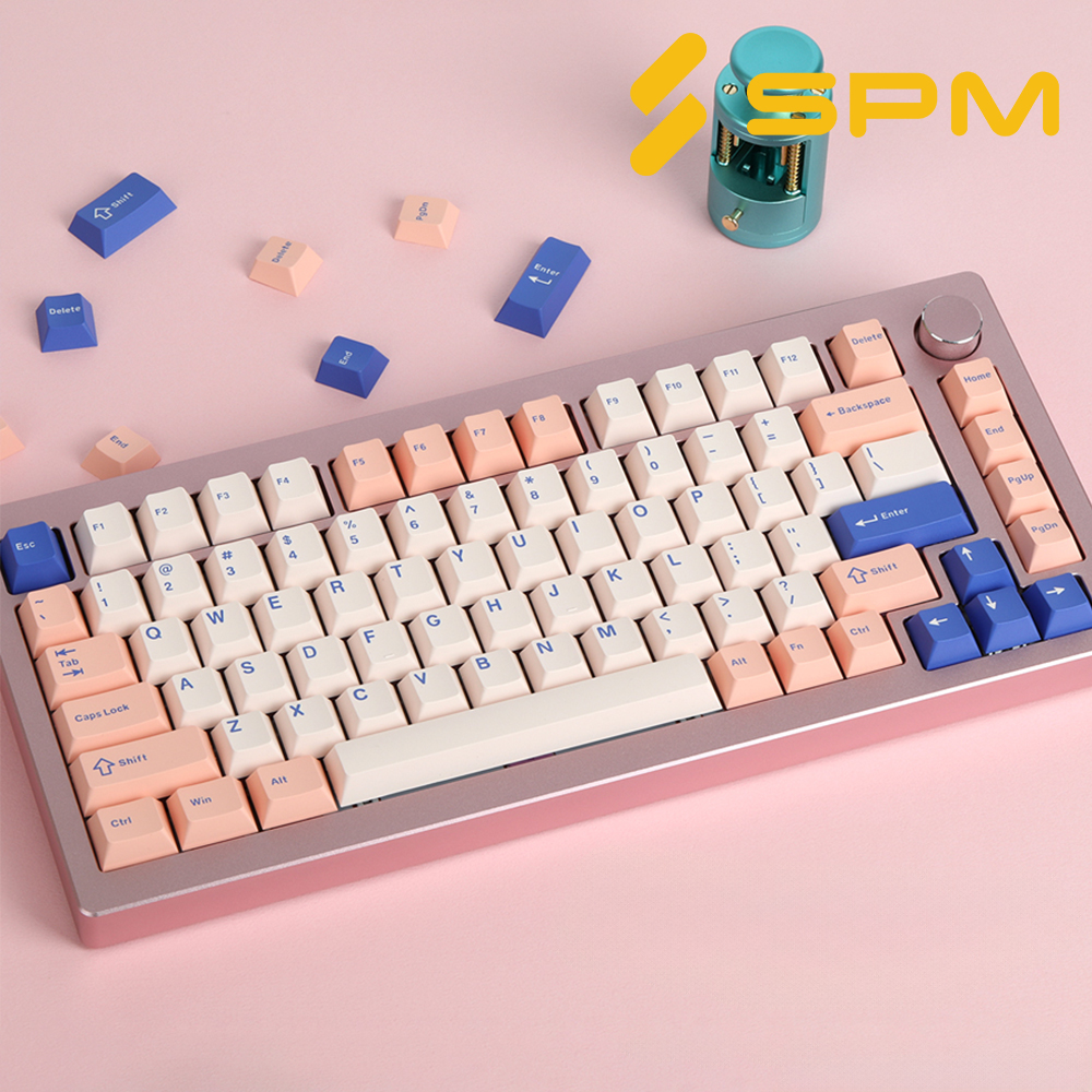 SPM PBT 기계식키보드 체리 키캡 3색 피치블루 - 상품 이미지