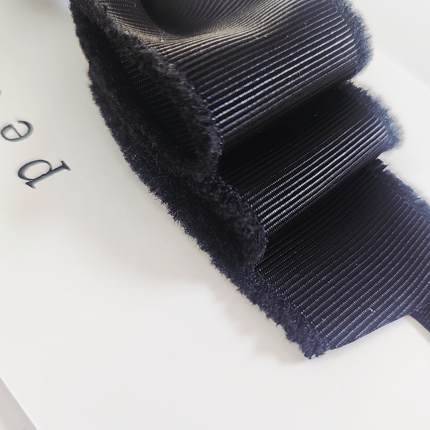 블랙골지태슬리본베이비밴드 아기머리띠 검정아기머리띠 백일아기머리띠 신생아머리띠