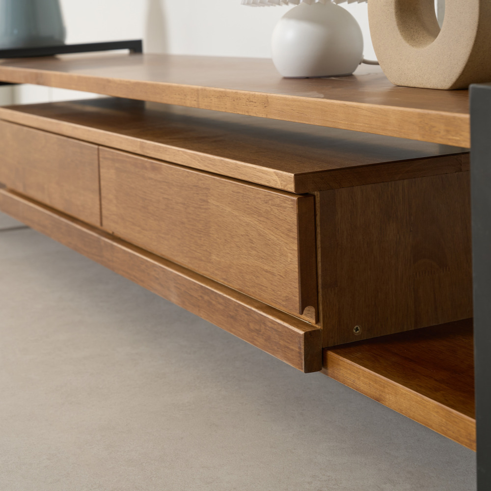 브휘트 2400 원목 높은 안방 티비장 거실장 tv다이 서랍장