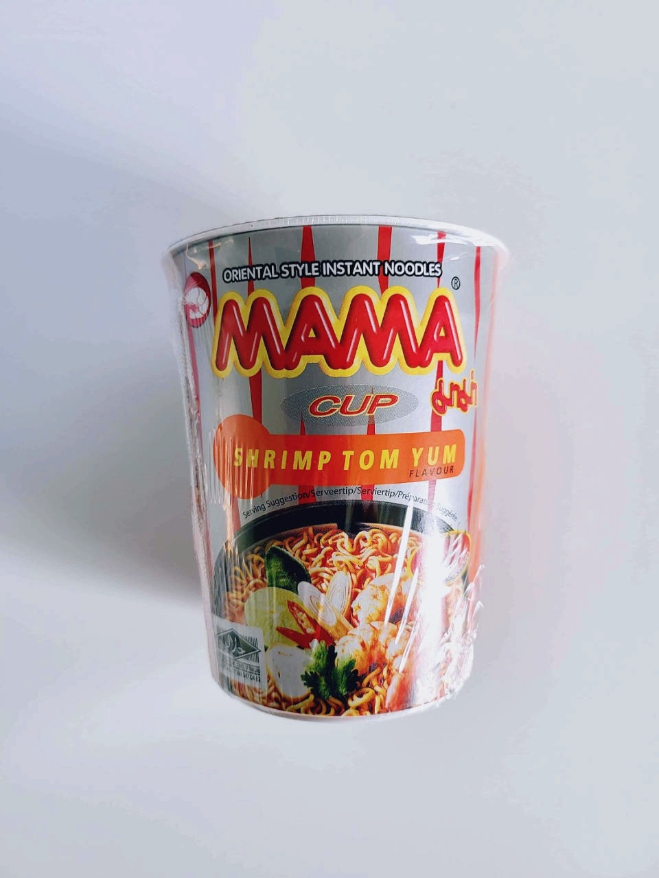 태국 마마 인스턴트 누들 컵라면 쉬림 톰냠, 70g, 12개 - 상품 이미지