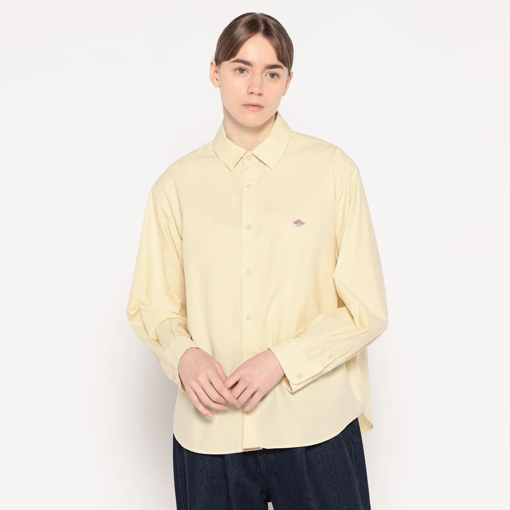 단톤 타자기 레귤러 컬러 긴팔 셔츠 여성 DT-B0393TYF OFFWHITE 36 - 상세 이미지 5