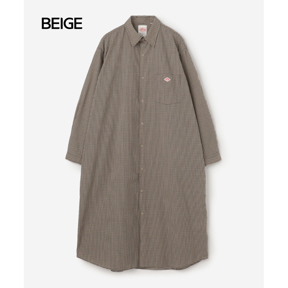 단톤 플래너 버튼 긴팔 셔츠 원피스 여성 DT-G0106PPU BEIGE 36 - 상세 이미지 5