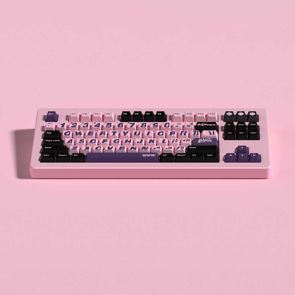 Soulcat PBT 귀여운 예쁜 기계식키보드 체리 키캡 WOW - 상세 이미지 4