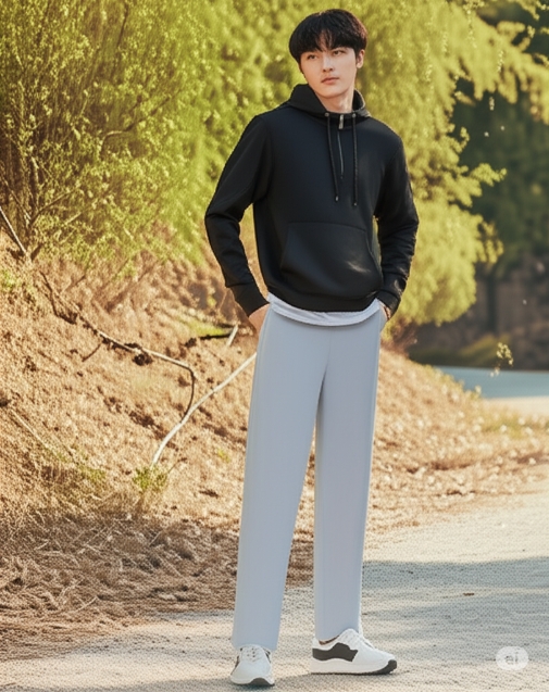 네파 남성 간절기 스판 베이직 아웃도어 스포츠 트레이닝 바지 - 상세 이미지 3