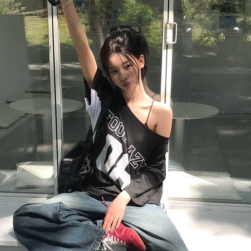 줌바웨어 티셔츠 줌바옷 반팔 여성용 반팔티 블랙 S - 상세 이미지 2