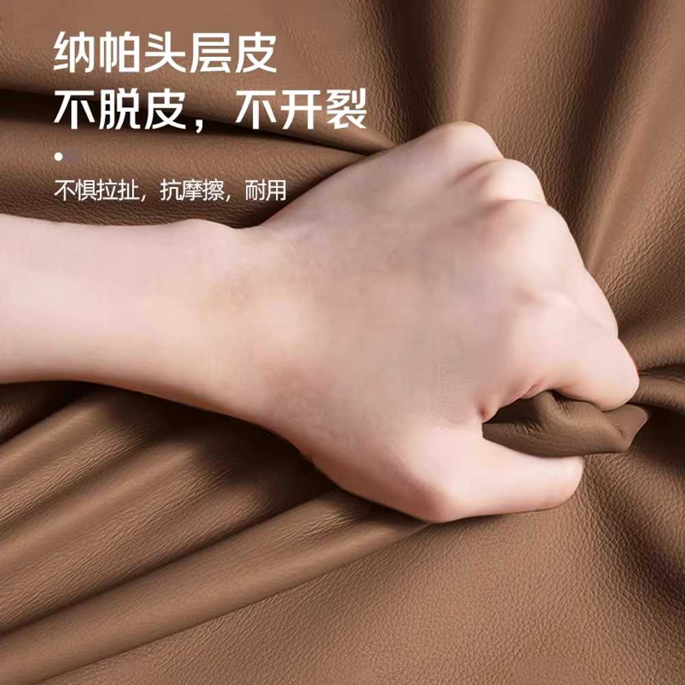 낮은카페의자 암체어 호프집 커피숍 거실 휴식 팔걸이 나파 가죽 회색 - 상세 이미지 5