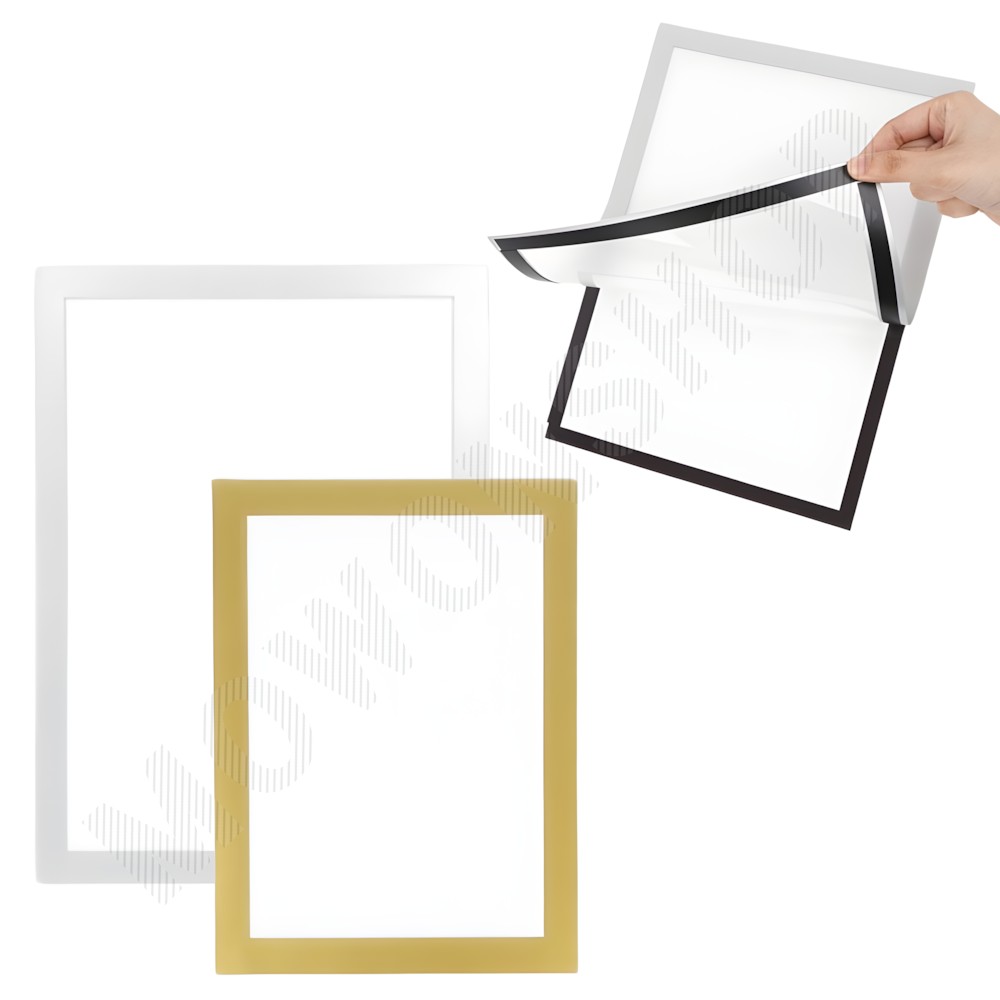 유리없는 액자 얇은 가벼운 붙이는 액자 A4 A5 A6 용지