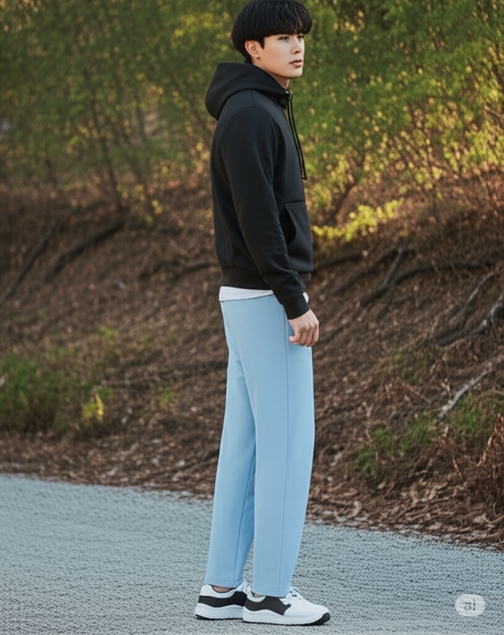 네파 남자 간절기 스판 베이직 아웃도어 스포츠 트레이닝 바지 - 상세 이미지 2