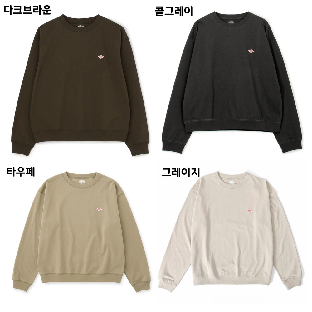 단톤 여성 긴팔 스웨트 티셔츠 DT-C0203 TCB 화이트 XS - 상세 이미지 3
