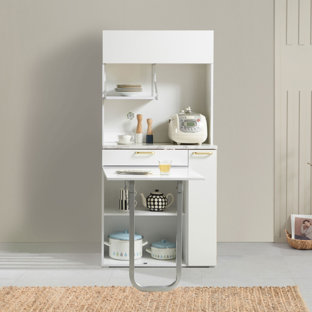 귤 1800 전자렌지 식탁겸 렌지대 밥솥 식탁 테이블