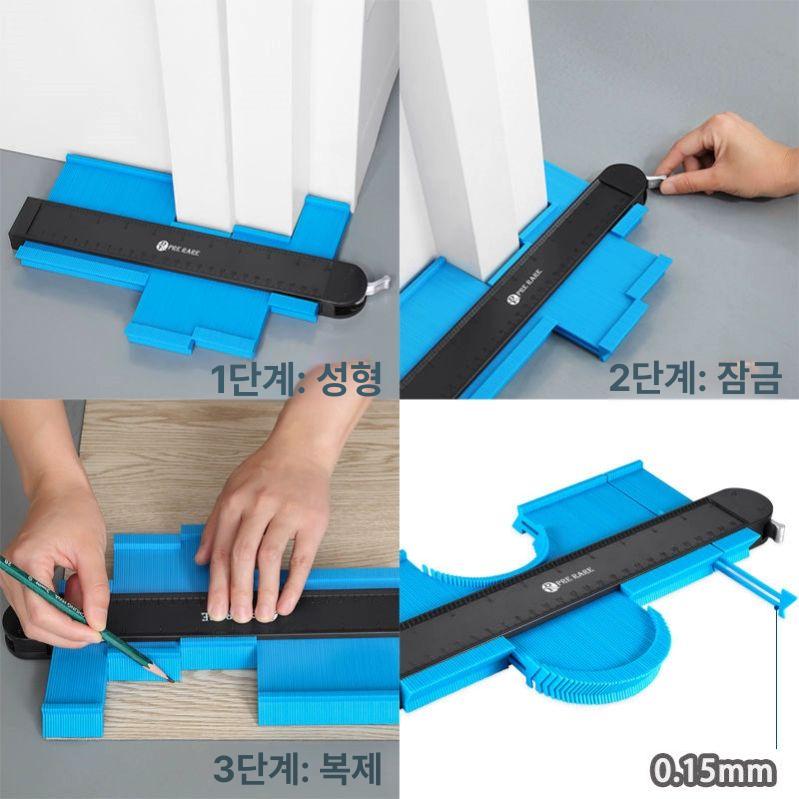 정밀 윤곽 게이지 몰딩 연필 코너 복사기 측정기 12CM 없는 일반형 색상 랜덤 빠른 - 상세 이미지 4