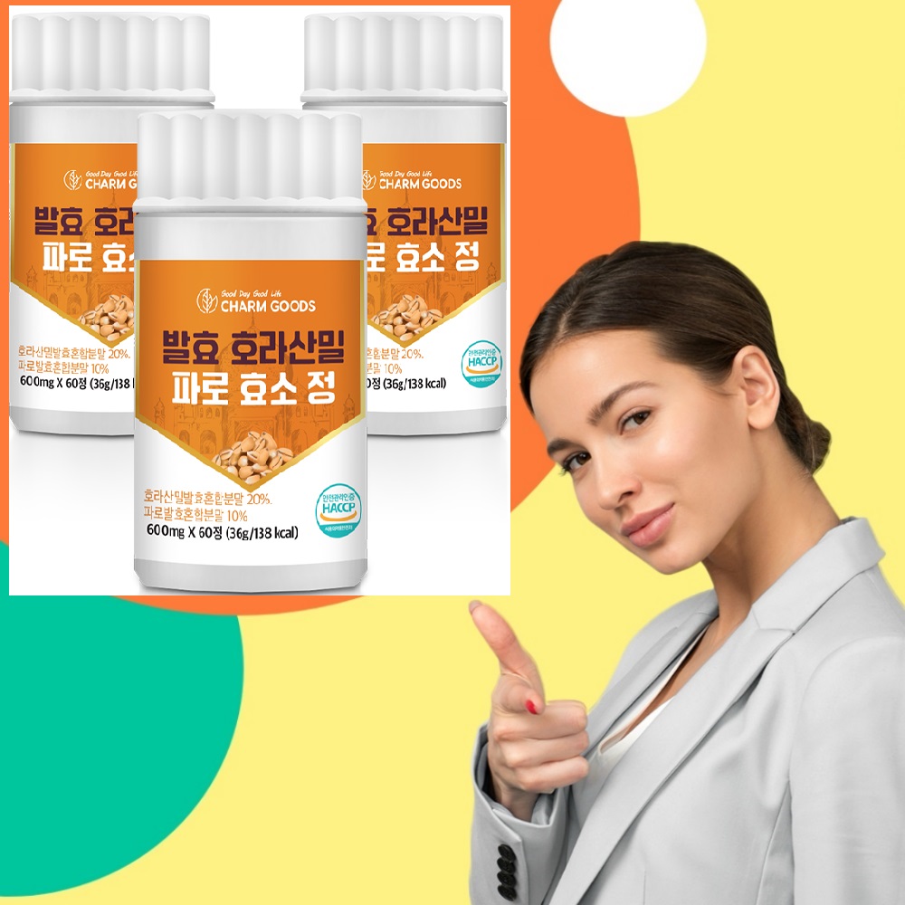 발효 호라산밀 파로 효소 60정 3개