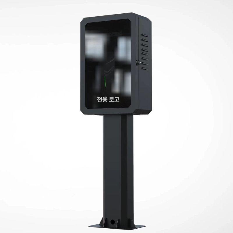 전기차 충전함 덮개 캐비닛 주차장 비오는날충전 방수 경사형 열쇠 500x600x200 B - 상품 이미지