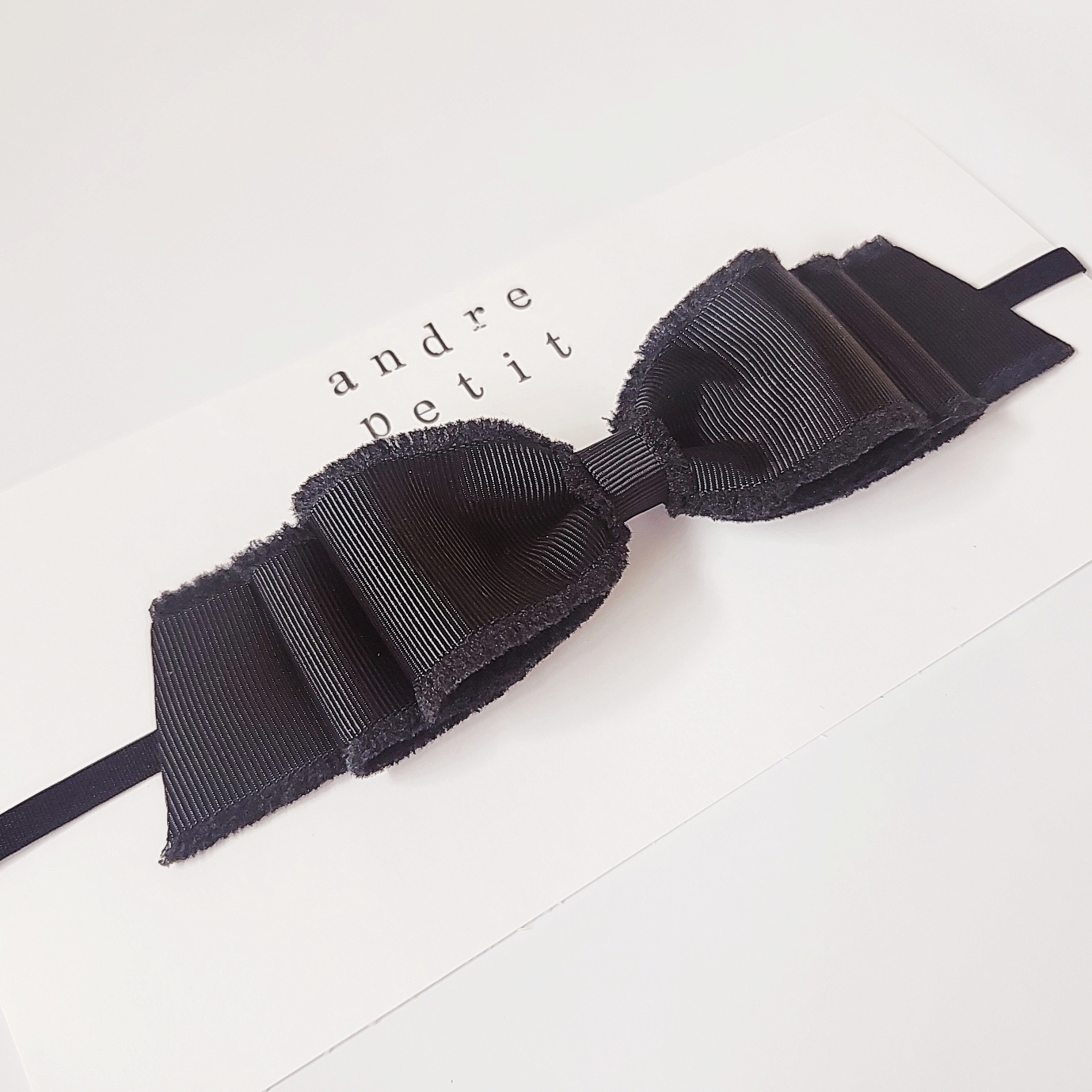 블랙골지태슬리본베이비밴드 아기머리띠 검정아기머리띠 백일아기머리띠 신생아머리띠