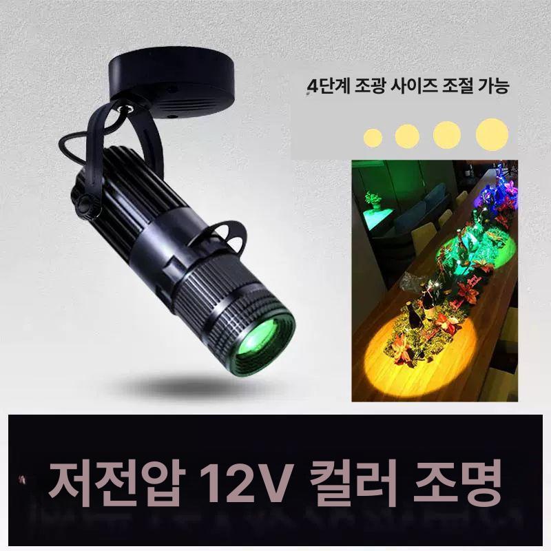 다운라이트 갤러리 미술관 매입등 천장 스팟조명 액자 12V 접전형 천장형 3W 화이트 - 상세 이미지 2