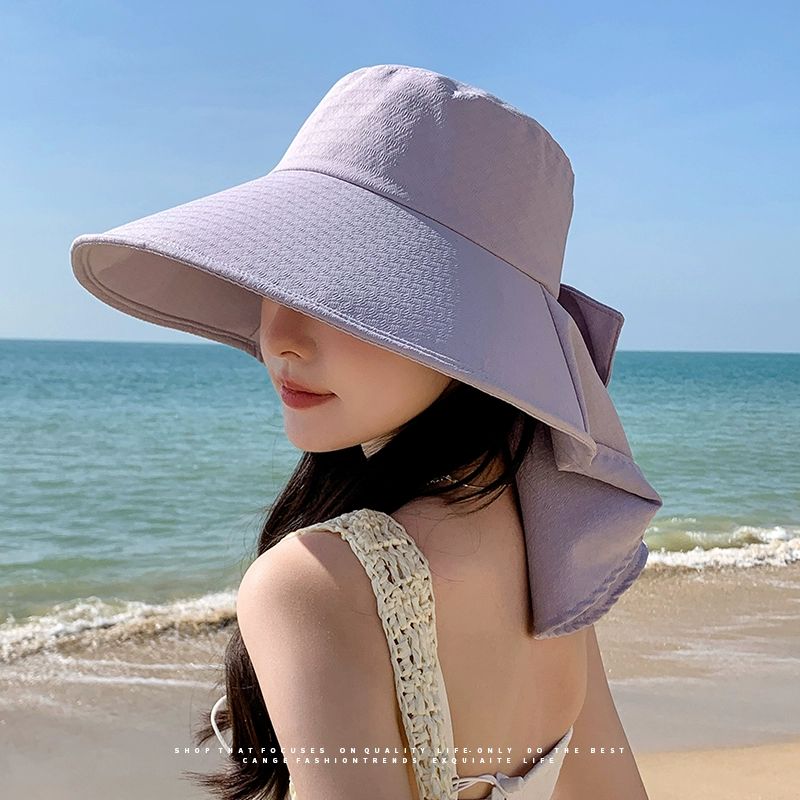 여성 해변모자 여자 보넷 밀짚 밀짚모자 여행 라탄 대두 샴페인베이지 프리사이즈 - 상세 이미지 3